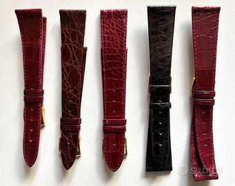 Cinturino orologio uomo vero coccodrillo 20 mm