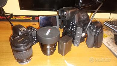 c100 markii, 800d, obiettivi e accessori