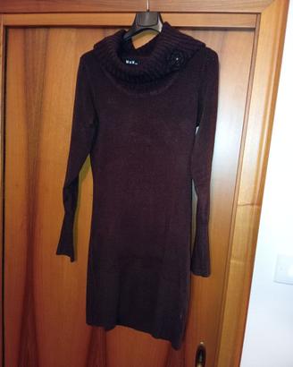 mini abito in lana e cachemire