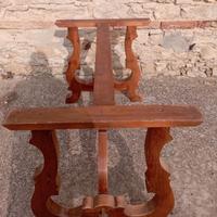 Solida base in legno massello per tavolo