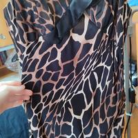 Abito lungo effetto leopardato