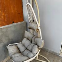 Poltrona sospesa da giardino nuova