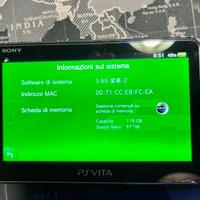 Ps Vita Slim 2000 fw 3.65 Henkaku micro sd 128gb