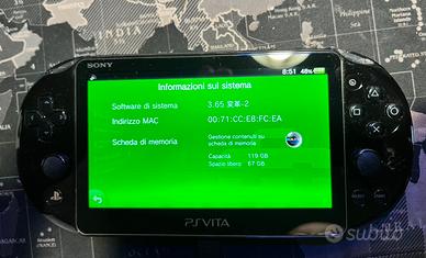 Ps Vita Slim 2000 fw 3.65 Henkaku micro sd 128gb
