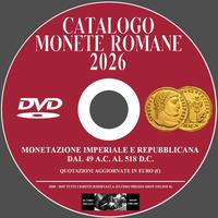 CATALOGO MONETE ROMANE 2026 SU DVD - ITALIANO