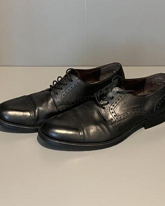 Mauromauro scarpe uomo nere in pelle 42,5 eleganti