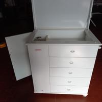 Cassettiera,bagnetto.