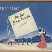 Biglietto pubblicità invito Chicago 1948 Olsen e N