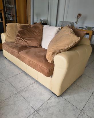 Divano Sofà ARTIGIANALE in pelle – Come nuovo