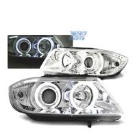 FARI BMW E90 E91 05-08 OCCHI ANGEL CCFL CROMATI