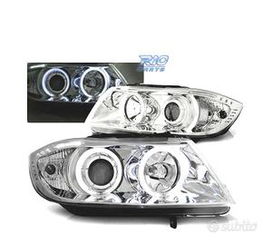 FARI BMW E90 E91 05-08 OCCHI ANGEL CCFL CROMATI