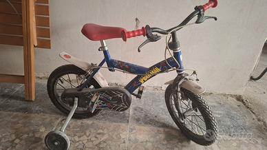 Bicicletta per bambini Spiderman con rotelle