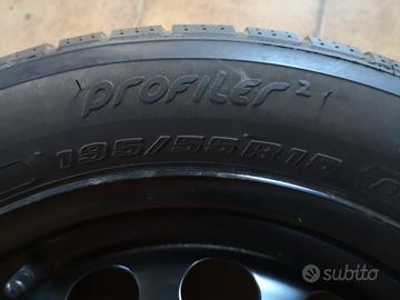 Cerchione acciaio con pneumatico