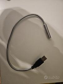 Lampada LED USB flessibile per PC e notebook