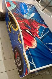 lettino per bambini Batcar 140x70 con materasso