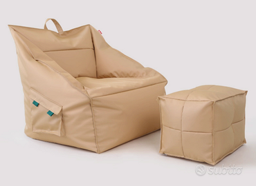 Poltrona Morbida Singola con Poggia Piedi Ohwo