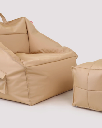 Poltrona Morbida Singola con Poggia Piedi Ohwo