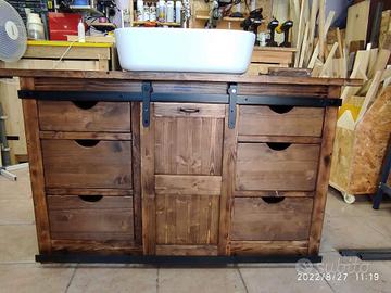 Mobile stile rustico da Bagno