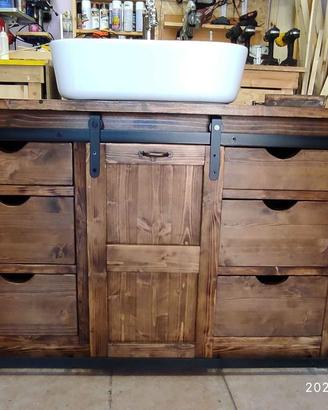 Mobile stile rustico da Bagno