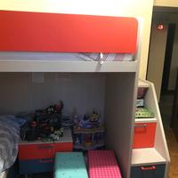 Letto a Ponte + Armadio a L Camerette NIDI