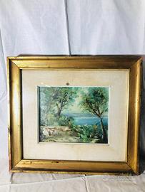 Dipinto con cornice risalente al 1960
