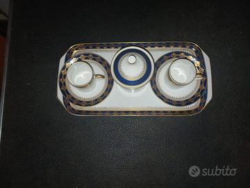 Raro Servizio Tête-à-Tête Echt Kobalt GDR Vintage