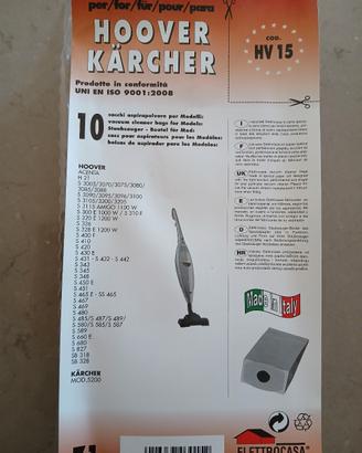 Sacchetti Aspirapolvere HV 15 Hoover 