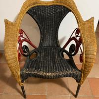 Poltrona Liba (o Prorok) di Driade in rattan