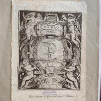 Incisione XVII Secolo Carlo Arciduca d'Austria