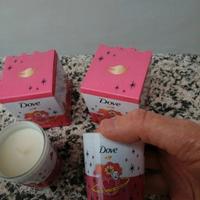 candele profumate alla rosa DOVE 