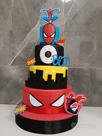 torta scenografica spiderman 