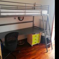 letto singolo a soppalco IKEA