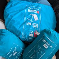 Tenda Decathlon 2 posti e sacchi a pelo