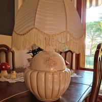 Lampada paralume con frange