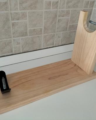Porta prosciutto in legno
