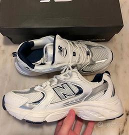New Balance 530 Bianche Blu 40 Nuove Originali
