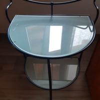 Comodini in ferro battuto blu 