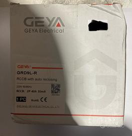 Salvavita GEYA GRD9L-R con riarmo automatico nuovo