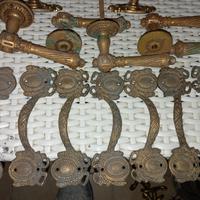 lotto lampade maniglie ecc ottone