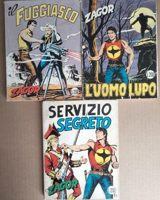 Zagor Zenith originali n. 83-100-110
