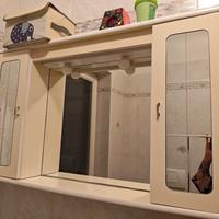 Mobile bagno con specchio e pensile – 100 cm 