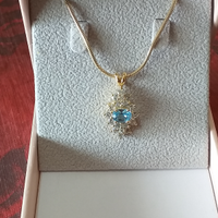Collana 925 romboidale
