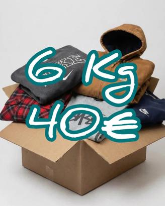 Box 6 kg abbigliamento misto