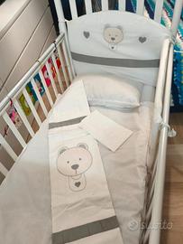 Culla/Lettino Pali in legno regolabile in altezza+