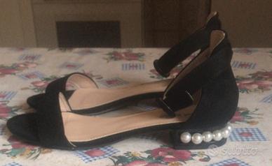 Sandalo donna con perle
