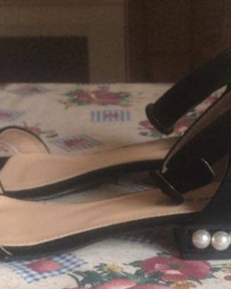 Sandalo donna con perle