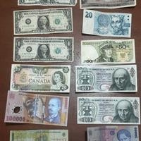 Lotto Banconote Mondiali Vintage