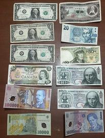 Lotto Banconote Mondiali Vintage