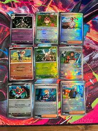 9 carte Pokémon pokeball evoluzioni prismatiche