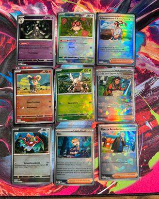 9 carte Pokémon pokeball evoluzioni prismatiche